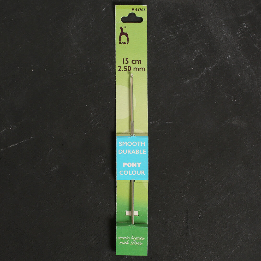 Pony Colour Metal 2.5 mm 15 cm Açık Yeşil Yün Tığ - 44703